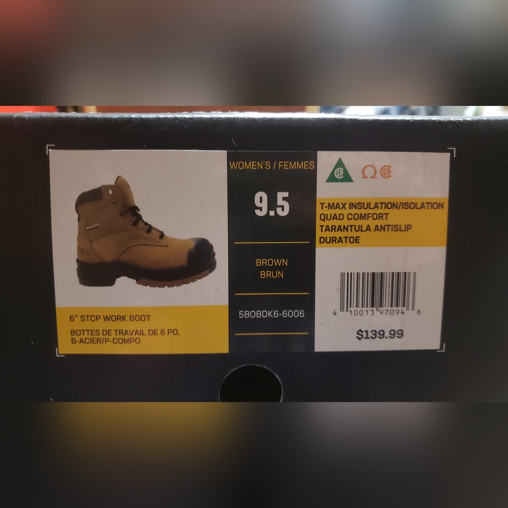 Women's Dakota workpro series steel toe boots USED